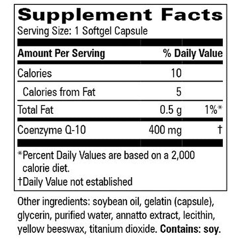 Progressive Labs CoQ10 400mg 30sg