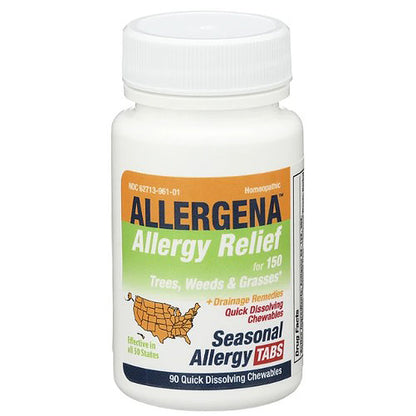 Progena Meditrend Allergena Seasonal Allergy 90 tablets quick dissolving chewables