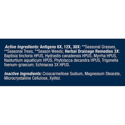 Progena Meditrend Allergena Seasonal Allergy 90 tablets quick dissolving chewables