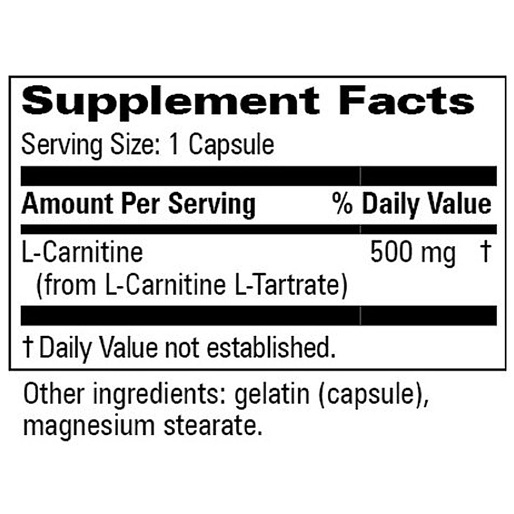 Progressive Labs L-Carnitine 500mg 60c