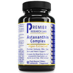 Bottle of Premier Research Labs Astaxanthin Complex on a white background