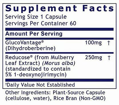 Premier Research Labs Glucose Manager, Premier 60 plant based caps