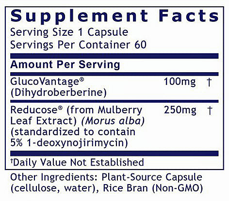 Premier Research Labs Glucose Manager, Premier 60 plant based caps