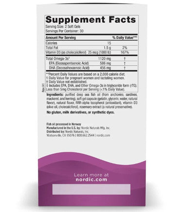 Nordic Naturals Postnatal Omega-3 (Lemon) 60sg