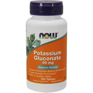 NOW Potassium Gluconate 99mg 100t