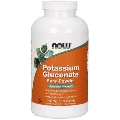 NOW Potassium Gluconate Pure Powder 1 lb.