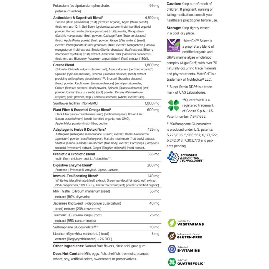 NuMedica Power Greens Premium Berry 30 servings