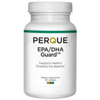 Supplement bottle labeled 'PERQUE EPA/DHA Guard' on a white background