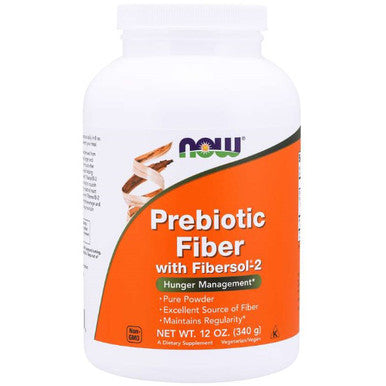 NOW Prebiotic Fiber with Fibersol-2 Powder 12 oz.