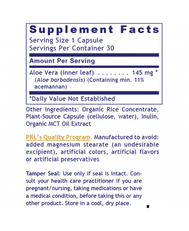 Premier Research Labs Premier Aloe 30 plant source capsules