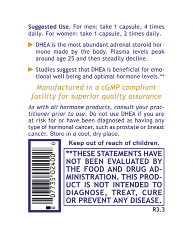 Premier Research Labs Premier DHEA 60c