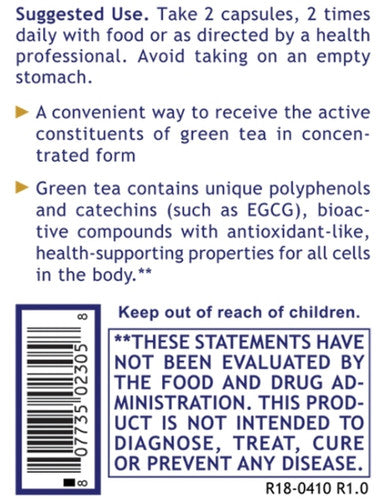 Premier Research Labs Premier Green Tea Extract 120 vegetarian capsules