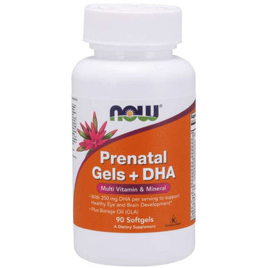 NOW Prenatal Gels + DHA 90sg