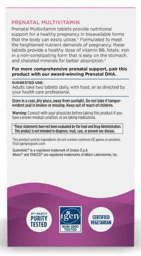 Nordic Naturals Prenatal Multivitamin 60 tablets