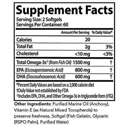Pure Essentials Ultra Omega 120 softgels