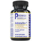 Supplement bottle labeled 'AdrenaVen' by Premier Research Labs on a white background