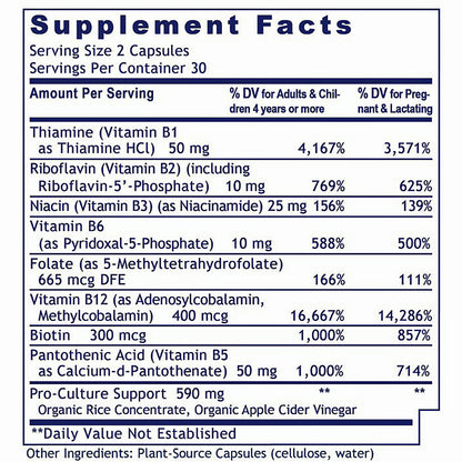 Premier Research Labs Complete B Capsules, Premier 60 plant source capsules