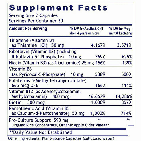Premier Research Labs Complete B Capsules, Premier 60 plant source capsules