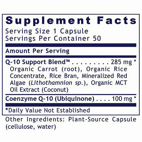 Premier Research Labs CoQ-10, Premier 50 plant based capsules