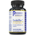 Bottle of Premier Research Labs CardioVen dietary supplement on a white background