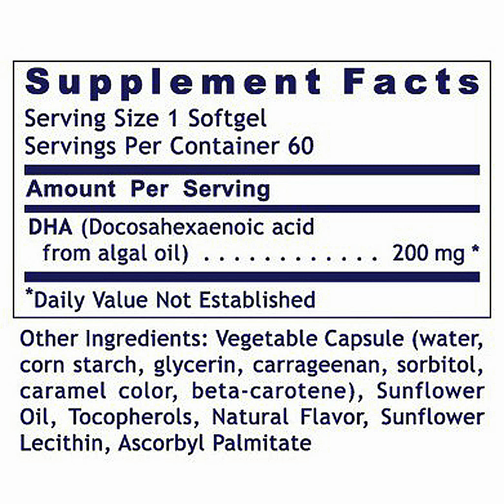 Premier Research Labs DHA, Premier 60 vegetarian capsules