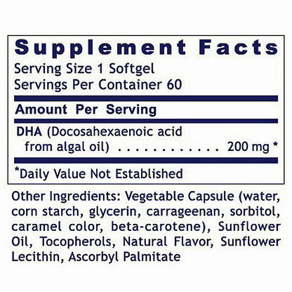 Premier Research Labs DHA, Premier 60 vegetarian capsules