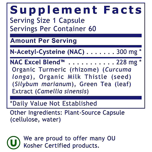Premier Research Labs NAC, Premier 60 plant source capsules