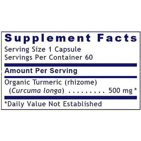 Premier Research Labs Turmeric, Premier 60 plant source capsules
