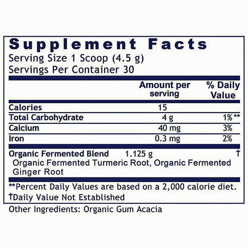 Premier Research Labs Fermented Turmeric/Ginger, Premier 4.7 oz (135g)