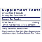 Premier Research Labs UltraPollen 45 plant source capsules
