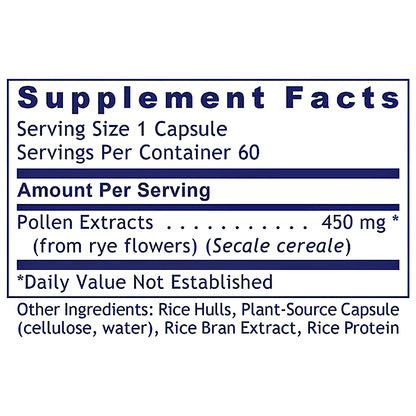 Premier Research Labs UltraPollen 45 plant source capsules