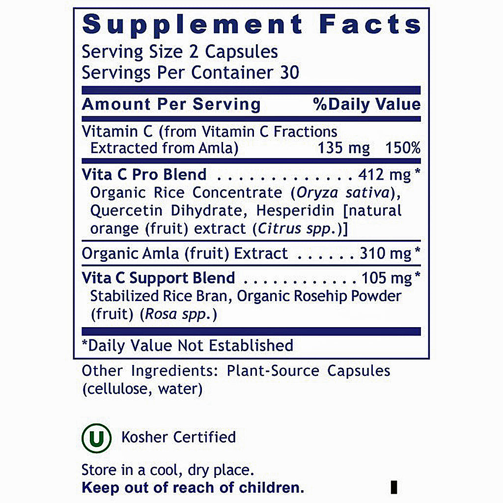 Supplement facts label with detailed nutritional information on a white background
