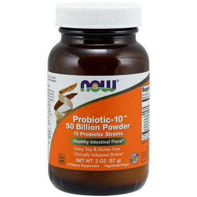 NOW Probiotic-10 50 billion powder 2 oz.
