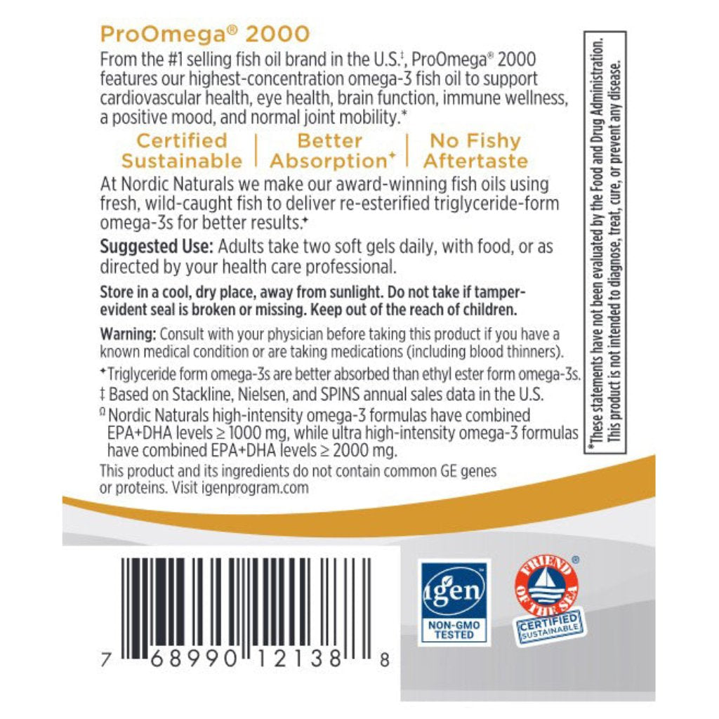 Nordic Naturals ProOmega 2000 60sg