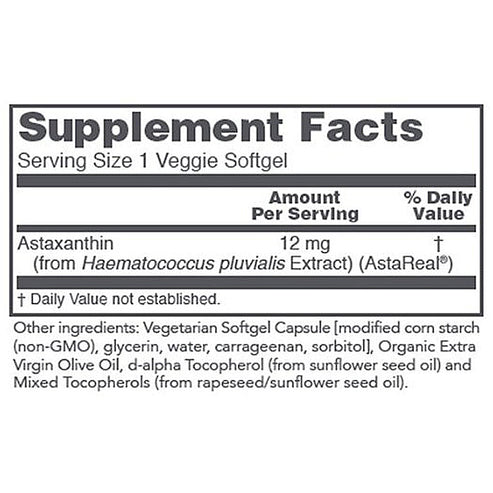 Protocol for Life Balance Extra Strength Astaxanthin 12mg 60VC