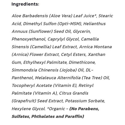 Rich's MSM Lotion (Unscented) 8oz