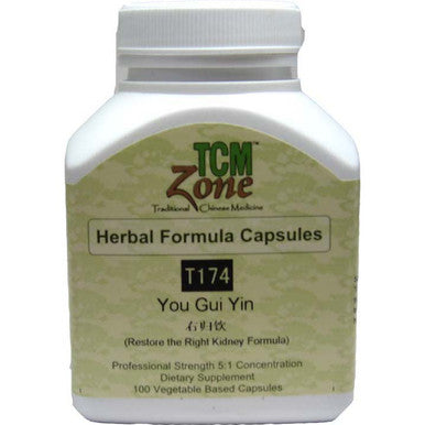 TCM Restore the Right Kidney Formula - T174C You Gui Yin 100vc