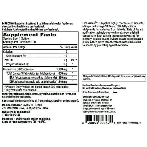 SFI Health Marine Fish Oil 100sg