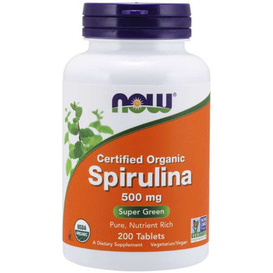 NOW Spirulina 500mg organic 200t