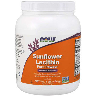 NOW Sunflower Lecithin Pure Powder 1 lb.