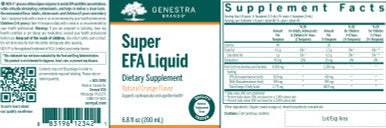 Genestra Super EFA Liquid (Orange) 6.8oz (200ml)