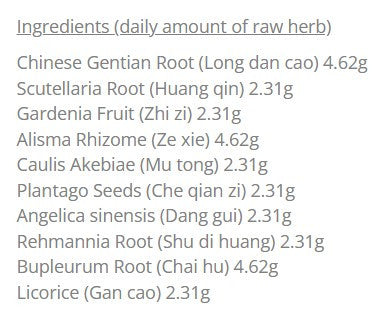 TCM Drain the Liver Formula - T76G Long Dan Xie Gan 42pkts