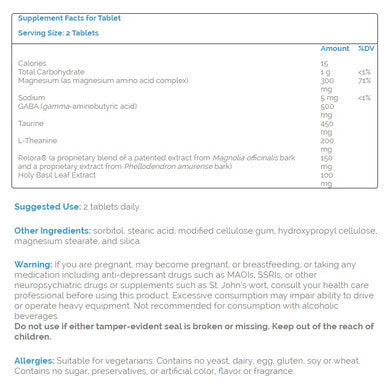 Source Naturals Theanine Serene with Relora 60 Tablets