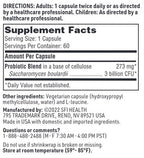 SFI Health Ther-Biotic Saccharomyces Boulardii 60c