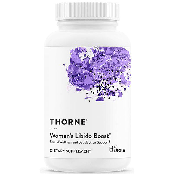 Thorne Women's Libido Boost dietary supplement bottle on a white background