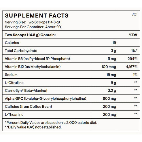 Thorne Advanced Pre-Workout 10.4 oz (296g)