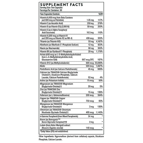 Thorne Basic Nutrients 2/Day 60c