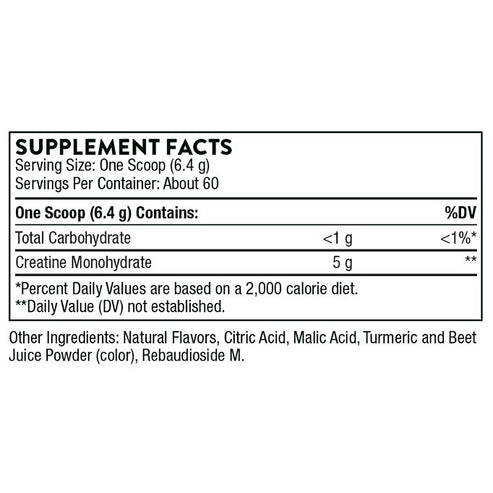 Thorne Creatine Pineapple Orange (60 Servings) 13.5 oz