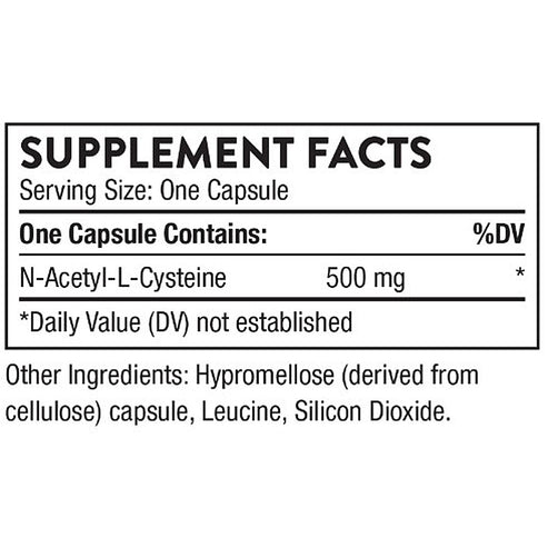 Thorne NAC 500mg 180caps