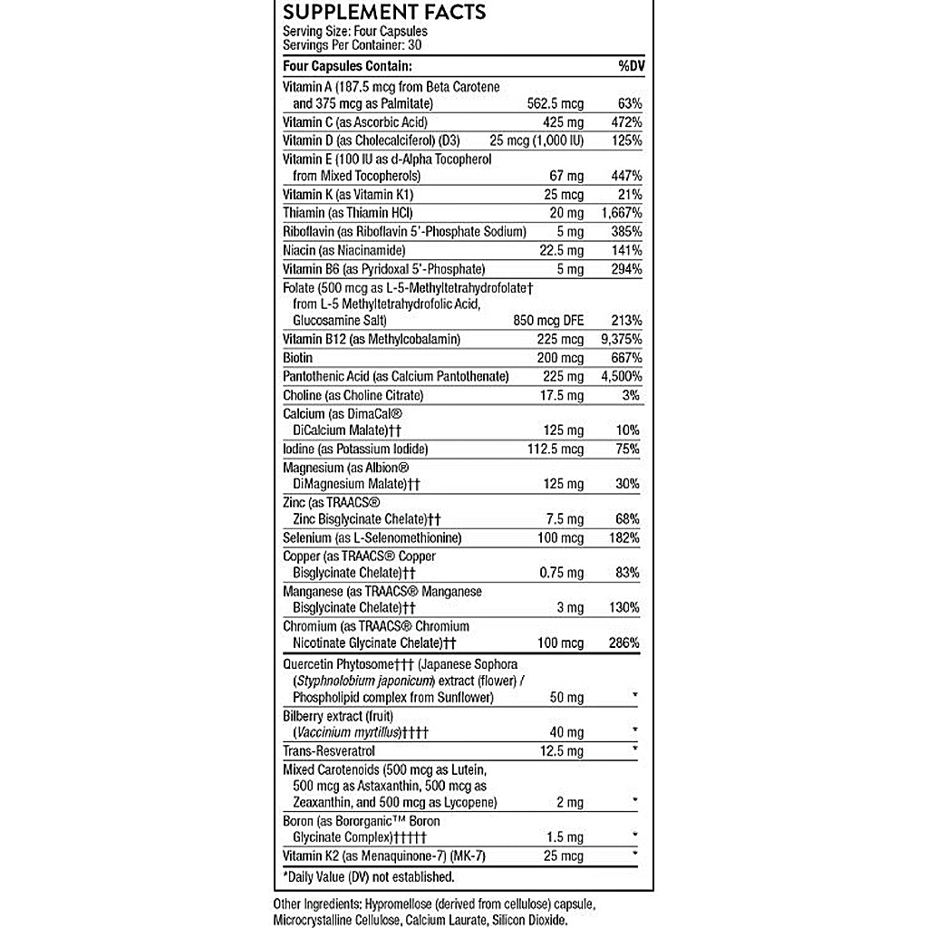 Thorne Advanced Nutrients 120caps